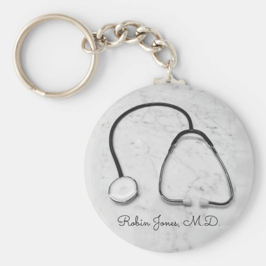 聴診器ドクトスナース病院4Ann キーホルダー (正面)