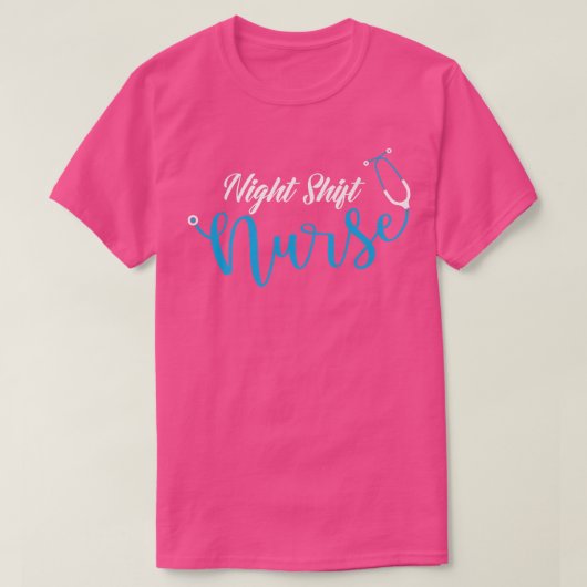 聴診器ナイトシフトナース1011 Tシャツ (デザイン正面)
