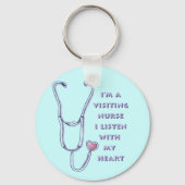 聴診器ナースキーチェーン キーホルダー (正面)