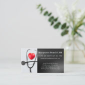 聴診器ナースドクターヘルスケアビジネスカード 名刺 (スタンド正面)