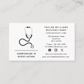 聴診器ナース医師心臓専門医 名刺 (正面)