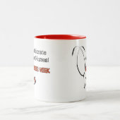 聴診器ナース週間マグカップ ツートーンマグカップ (中央)