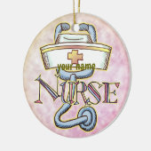 聴診器ナース セラミックオーナメント (左)