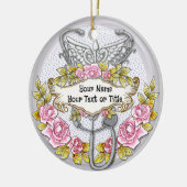 聴診器ナース セラミックオーナメント (左)