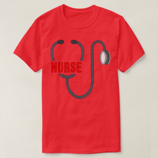 聴診器ナース Tシャツ (デザイン正面)