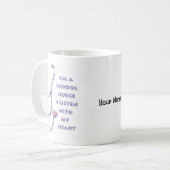 聴診器ハートスクールナース コーヒーマグカップ (正面左)