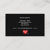 聴診器ハートナース医師健康管理 名刺 (裏面)