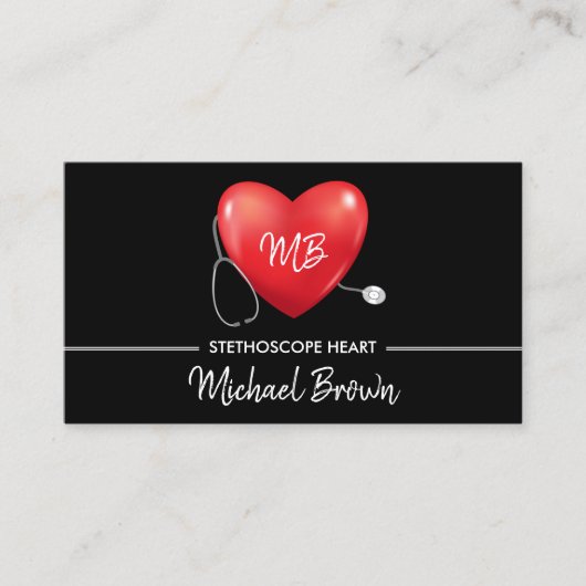 聴診器ハートナース医師健康管理 名刺 (正面)