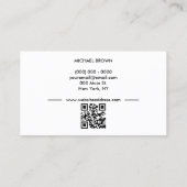 聴診器ハートナース医師qrコード 名刺 (裏面)