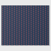 聴診器ハート医療現場ギフトブルー ラッピングペーパー (フラット)