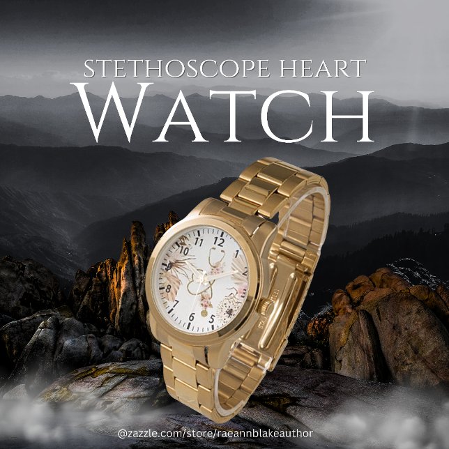 聴診器ハート時計 腕時計 (クリエイターアップロード済み)