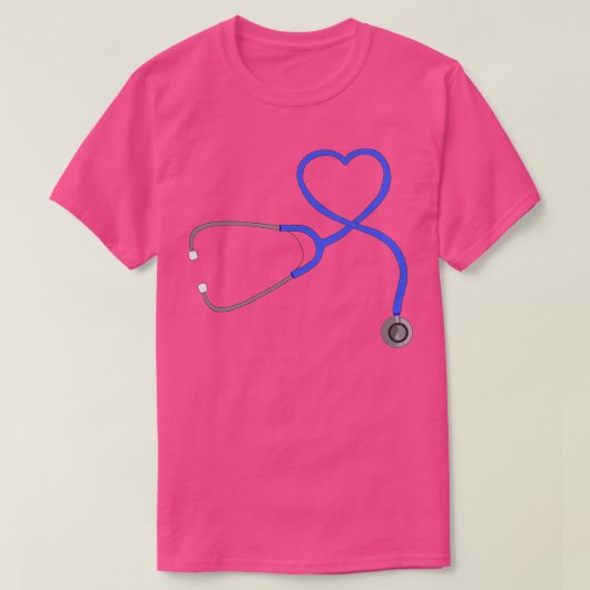 聴診器ハート6 Tシャツ (デザイン正面)