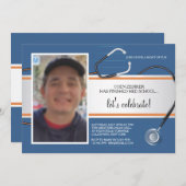 聴診器フォトカスタム招待状3 招待状 (正面/裏面)