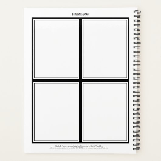 聴診器プランナー付きデイリーテーマ- HAMbWG プランナー手帳 (裏面)