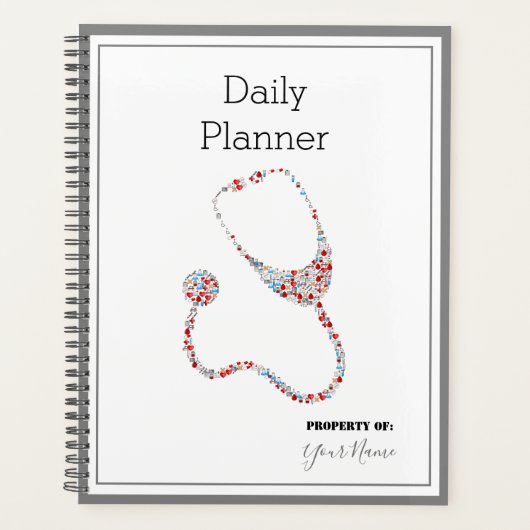 聴診器プランナー付きデイリーテーマ- HAMbWG プランナー手帳 (正面)