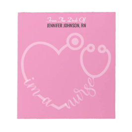 聴診器モダン名のデスクからナース ノートパッド