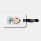 聴診器与えでドクターの親指を笑わせる ラゲッジタグ (裏面横)