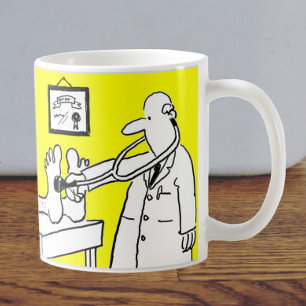聴診器付き医師 コーヒーマグカップ
