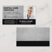 聴診器付き医師 | QRコードテンプレート 名刺 (正面/裏面)