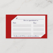 聴診器付き医療用クリップボード – アポイントメント (裏面)