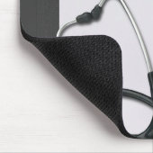 聴診器付き医療用グレークリップボード マウスパッド (コーナー)