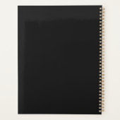 聴診器付き黒い医療用クリップボード プランナー手帳 (裏面)