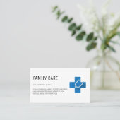 聴診器医学シンボルロゴ 名刺 (スタンド正面)