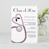 聴診器医科学校卒園発表 招待状 (スタンド正面)