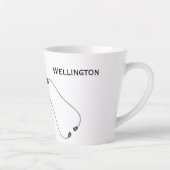 聴診器及びハート パーソナライズされた カフェラテマグ (右)