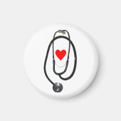 聴診器及びハート マグネット (正面)