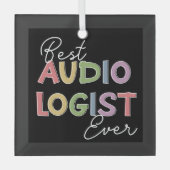 聴診器専門医による卒業ギフト ガラスオーナメント (正面)