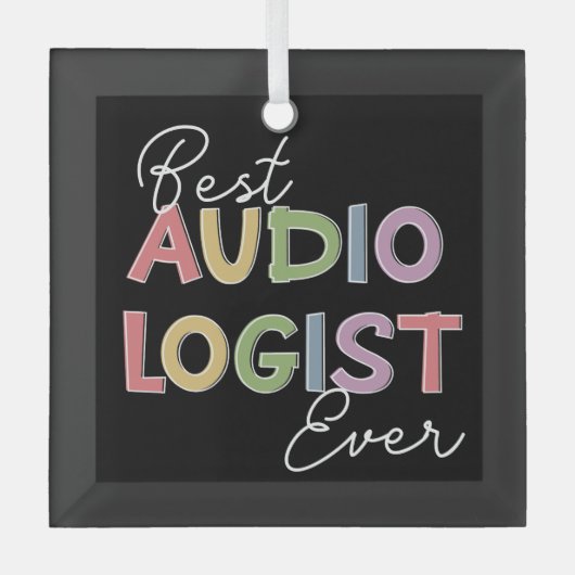 聴診器専門医による卒業ギフト ガラスオーナメント (正面)