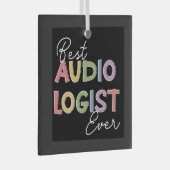 聴診器専門医による卒業ギフト ガラスオーナメント (正面右)