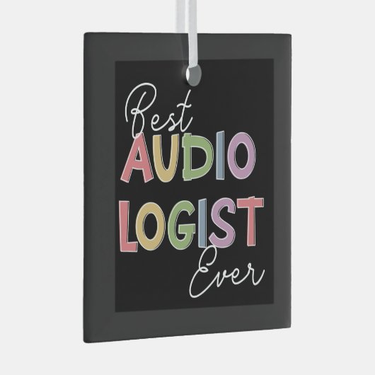 聴診器専門医による卒業ギフト ガラスオーナメント (正面右)