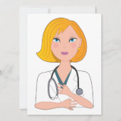 聴診器招待状 招待状 (正面)