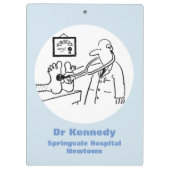 聴診器検査足 クリップボード (裏面)