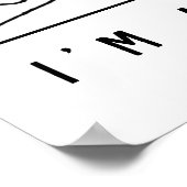 聴診器検査足 ポスター (角)