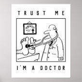 聴診器検査足 ポスター (正面)