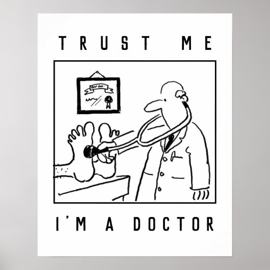 聴診器検査足 ポスター (正面)