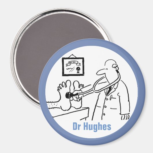 聴診器検査足 マグネット (正面/裏面)