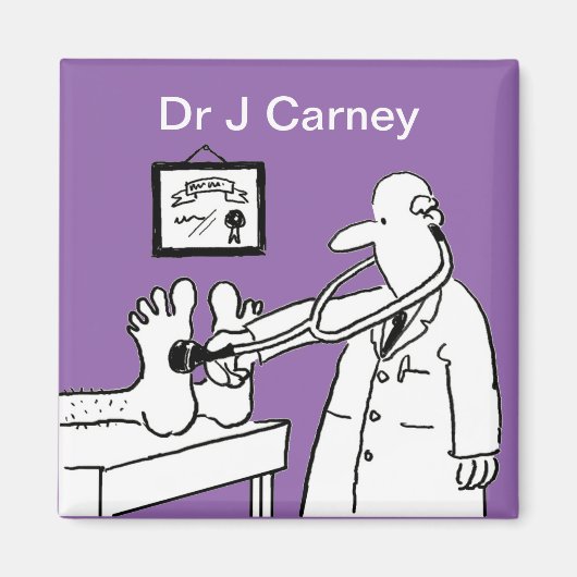 聴診器検査足 マグネット (正面)