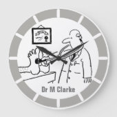 聴診器検査足 ラージ壁時計 (正面)