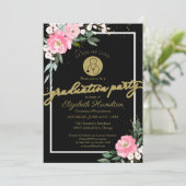 聴診器看護学校卒業パーティーピンクフローラ 招待状 (スタンド正面)