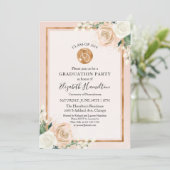 聴診器看護学校卒業パーティー写真フローラ 招待状 (スタンド正面)