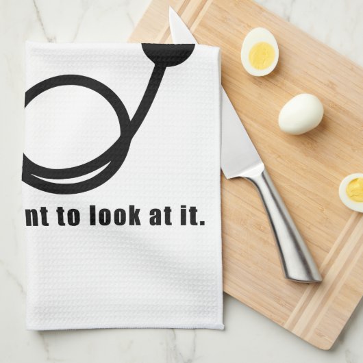 聴診器退職した及びサッシー引用文を持つ医おもしろい師 キッチンタオル (四つ折り)