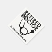 聴診器退職した及びサッシー引用文を持つ医おもしろい師 スタンダードカクテルナプキン (角)