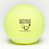 聴診器退職した及びサッシー引用文を持つ医おもしろい師 テニスボール (正面)