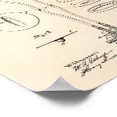 聴診器1897特許美術古ピーパー ポスター (角)