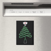 聴診器 クリスマスツリー 看護師 スクラブ クリスマス マグネット (インサイチュ (食洗機))