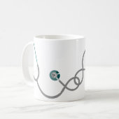 聴診器 コーヒーマグカップ (正面左)